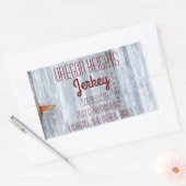 Aufkleber für Geschäftsadressen Weißwaschholz Stal (Umschlag)