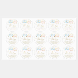 Aufkleber für Geschlechtsorgane, blaue und rosa St