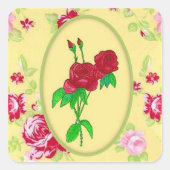 Aufkleber für gestrichene Rose (Vorderseite)