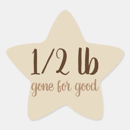 Aufkleber für Gewichtsabnahme (Vorderseite)