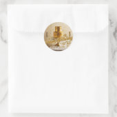 Aufkleber für glückliche Geburtstagsmetallic Gold (Tasche)