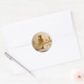 Aufkleber für glückliche Geburtstagsmetallic Gold (Umschlag)