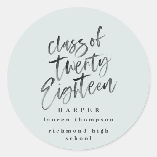 Aufkleber für Glückwunsch des Graduiertenstudiums (Vorderseite)