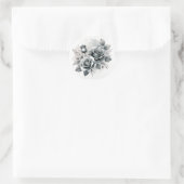 Aufkleber für graue Rose (Tasche)