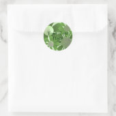 Aufkleber für grüne Blume (Tasche)