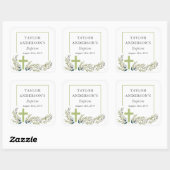 Aufkleber für grüne Blumentaufen (Blatt)