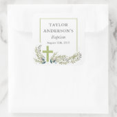 Aufkleber für grüne Blumentaufen (Tasche)