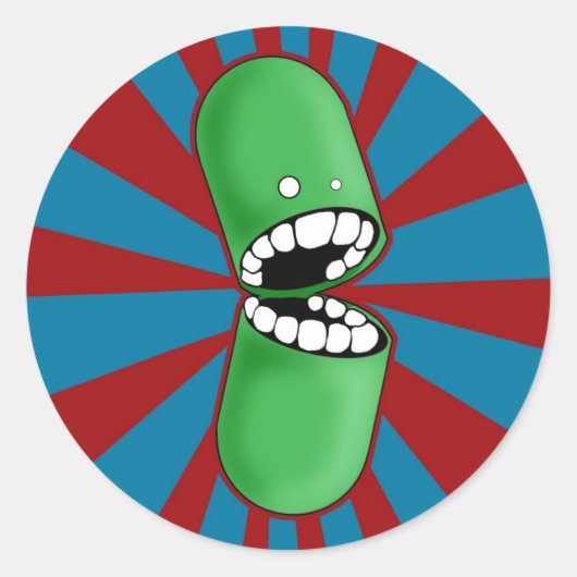 Aufkleber für grüne Kapseln (Vorderseite)