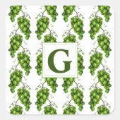Aufkleber für grüne Trauben (Vorderseite)