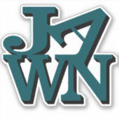 Aufkleber für grünen Kiefer Mitternacht (Vorderseite)