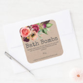 Aufkleber für handgefertigte Badebomben (Umschlag)