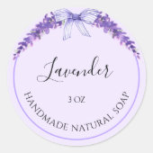 Aufkleber für Handgemachte Seife (Vorderseite)