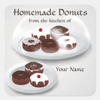 Aufkleber für hausgemachte Donuts