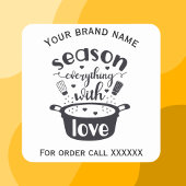 Aufkleber für hausgemachte Lebensmittel