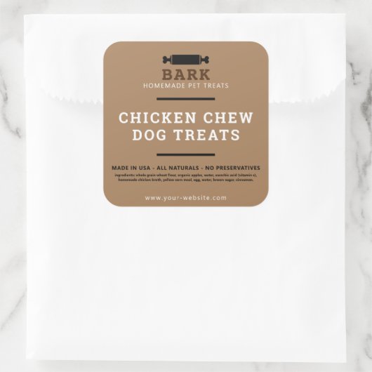 Aufkleber für hausgemachte Leckereien (Tasche)