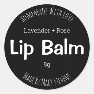 Aufkleber für hausgemachte Lippenpfanne