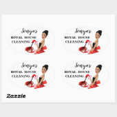 Aufkleber für Hausreinigung (Blatt)