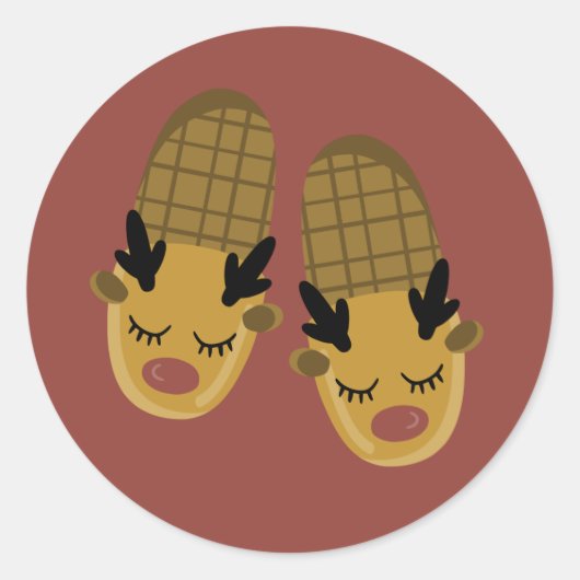 Aufkleber für Hausschuhe (Vorderseite)