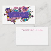 Aufkleber für heiß-rosa und blaue Lebensfähigkeite Visitenkarte (Vorne/Hinten)