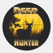 Aufkleber für Hirsche im Haarquerschnitt (Vorderseite)