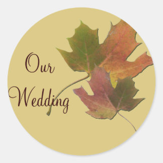 Aufkleber für Hochzeiten im Herbst