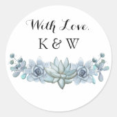 Aufkleber für Hochzeitsaufkleber für Blume (Vorderseite)