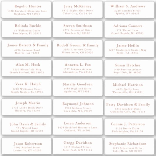 Aufkleber für Hochzeitsgast (Vorderseite)