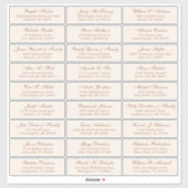 Aufkleber für Hochzeitsgast (Blatt)