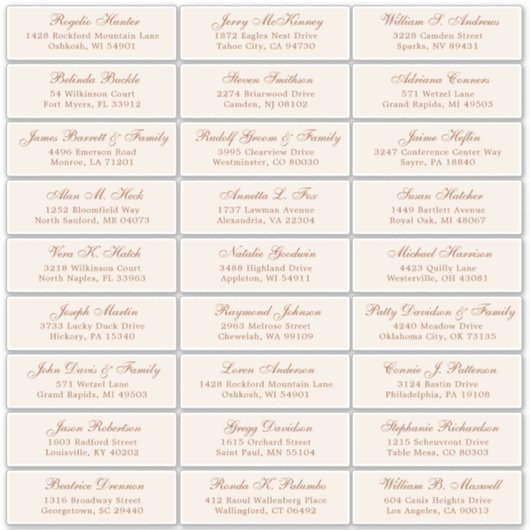 Aufkleber für Hochzeitsgast (Vorderseite)