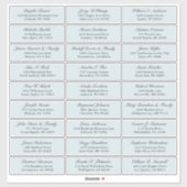 Aufkleber für Hochzeitsgast auf der Marine (Blatt)