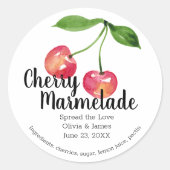 Aufkleber für Hochzeitsmarmelade oder Marmelade (Vorderseite)