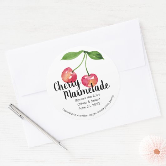 Aufkleber für Hochzeitsmarmelade oder Marmelade (Umschlag)