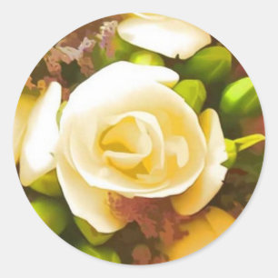 Aufkleber für Hochzeitstifte Rose Umschlag Aufkleb