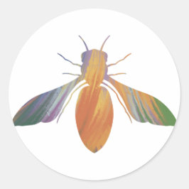 Aufkleber für Honigbienen im Acrylstil