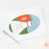 Aufkleber für hübsche Princess-Brautpartys (Umschlag)