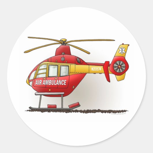 Aufkleber für Hubschrauber (Vorderseite)