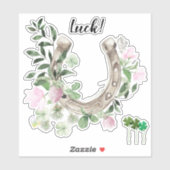 Aufkleber für Hufeisen und Kleeblätter (Blatt)