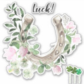 Aufkleber für Hufeisen und Kleeblätter (Vorderseite)