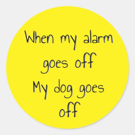 Aufkleber für Hunde und Alarme (Vorderseite)