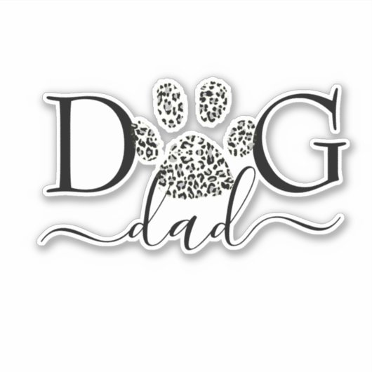 Aufkleber für Hunde-Vater (Vorderseite)