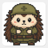 Aufkleber für Igel-Soldaten (Vorderseite)