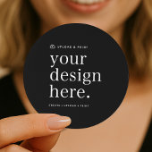 Aufkleber für Ihr Design Upload 1,5" Runde