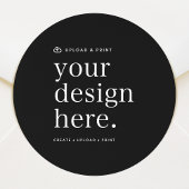 Aufkleber für Ihr Design Upload 1,5" Runde