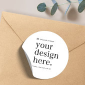 Aufkleber für Ihr Design Upload 1,5" Runde