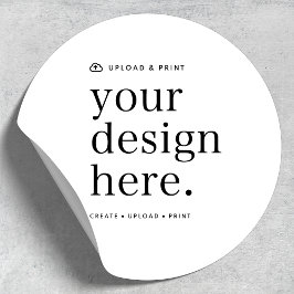 Aufkleber für Ihr Design Upload 1,5" Runde