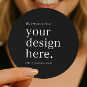 Aufkleber für Ihr Design Upload 3" rund