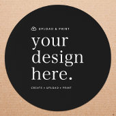 Aufkleber für Ihr Design Upload 3" rund