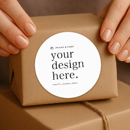 Aufkleber für Ihr Design Upload 3" rund