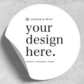 Aufkleber für Ihr Design Upload 3" rund