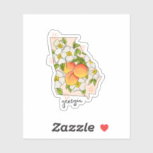 Aufkleber für Illustrierte Staat in Georgien